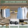 EYPINS Heavy Duty Car Clothes Hanger Bar,Load 50LB,Adjustable Telescopic view 2