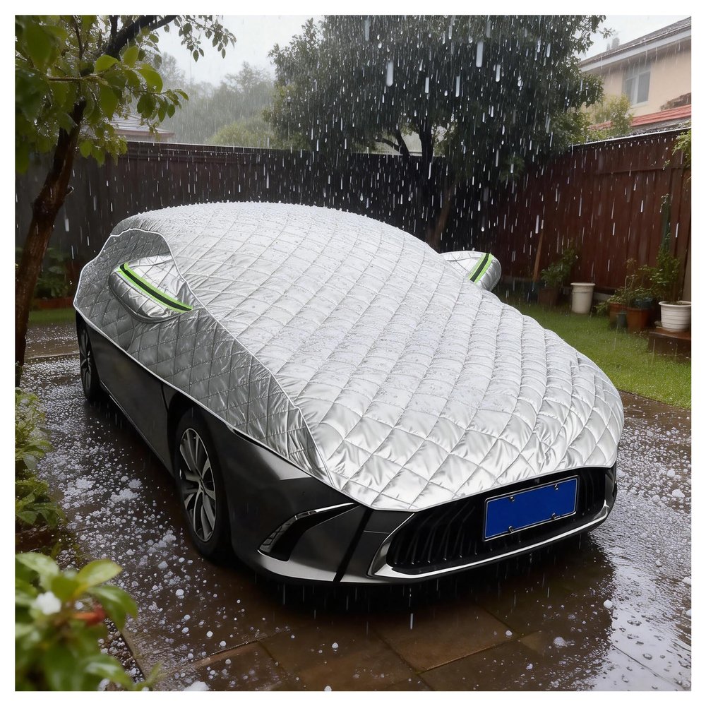 Car Cover Compatible with Cadillac CT5 Premium Luxury RWD (2024-), All Weather Outdoor/Indoor Car Covers, Reflective Strip for Snow Rain Hail Cover Sun Protection, All Season