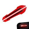 YAWUROU 2 PCS Car Mirror Reflective Stickers, High Visibility Anti-Scratch Car Mirror Decals, Self-Adhesive Rearview Mirrors Safety Warning Sticker, Universal for Most Cars (Red) view 1