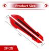 YAWUROU 2 PCS Car Mirror Reflective Stickers, High Visibility Anti-Scratch Car Mirror Decals, Self-Adhesive Rearview Mirrors Safety Warning Sticker, Universal for Most Cars (Red) view 2