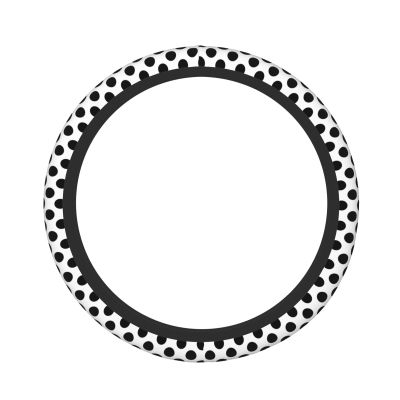 Cute Polka Dots Steering Wheel Cover,Anti-Slip Car Elastic Steering Wheel Protective Cover for Women Men