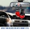 XJVSS 1 Pair Mini Boxing Gloves for Car Mirror, Punching Gloves Car Rearview Mirror Charm with Flag Pattern, Novelty Boxing Glove Decor Patriotic Mirror for Most Vehicles (Trinidad & Tobago) view 4