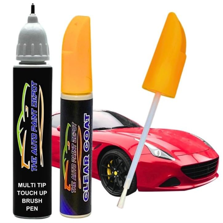 AUTO PAINT DEPOT Basecoat & Clearcoat Touch Up Paint in Bottle with Brushes 0.5 OZ KIT - Compatible With 2017 Honda (B593M-E, H, M, S, U) Aegean Blue - MADE IN THE USA