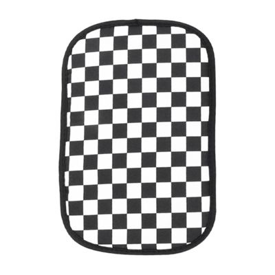 Center Console Cushion | Elbow Rest Pad for Vehicle | Black and White Checkered Auto Center Console Cover Pad Armrest Box Cushion for Most Vehicles and Trucks