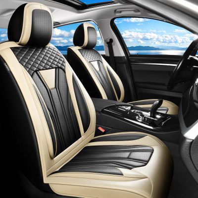 KIBIJI Car Seat Covers for Toyota Corolla 2000-2026 2027 Beige&Black