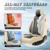 KIBIJI Car Seat Covers for Toyota Corolla 2000-2026 2027 Beige&Black view 4