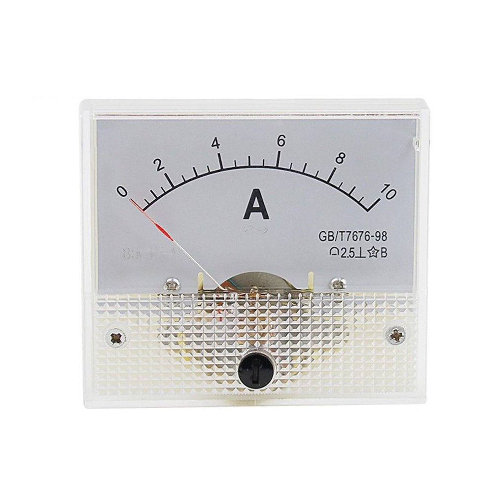 85C1-A DC Panel Meter 10A 15A 20A 30A 50A 75A 100A 250A 500A 750A 1KA Analog Pointer Current Meter Panel AMP Gauge Current Meter 1Pcs(20A)