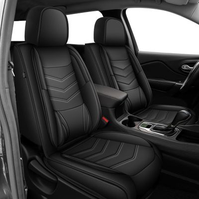 IKABEVEM Fit for Ford Edge 2007-2026 Seat Covers(2 Seats,Black)