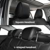 EKR Custom Fit Full Set Car Seat Covers for Select Audi SQ5 2014 2015 2016 2017(Front Row W/Legrest,Rear Seat L-Shaped Headrest),Leather Car Seat Cover Full Set,Leatherette (Beige) view 2