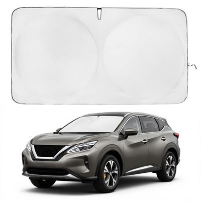 Windshield Sun Shade | Compatible for Nissan Murano (2025-2026) | Certified 99.87% UVB & 99.02% UVA Car Sun Shade. Award Winning Sunshade - Patented Technology | Car Shades by Kinder Fluff