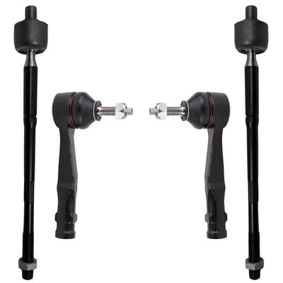 Detroit Axle - 4pc Front Tie Rods Kit for 2017-2021 Jeep Compass