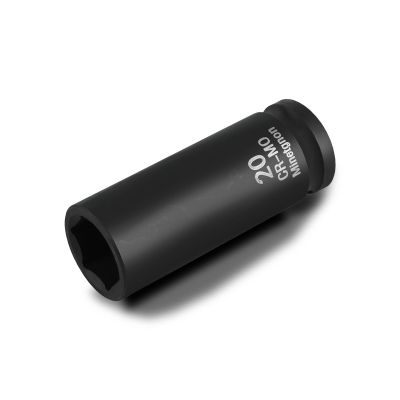 20mm Socket Deep 1/2 Drive Impact Socket 6 Point CR-MO Axle Nut Heavy-Duty Socket for Easy Removal & Installation of Wheel Hub & Axle Shaft Nuts
