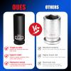 20mm Socket Deep 1/2 Drive Impact Socket 6 Point CR-MO Axle Nut Heavy-Duty Socket for Easy Removal & Installation of Wheel Hub & Axle Shaft Nuts view 2