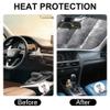Windshield Sun Shade Accordion Reflective Retractable Sunshade for Car Windshield Pink Shades for Car Windows Anti Uv Truck Protector Sunvisor Foldable Blocker 57x32 inch view 3