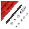 QINXINDASTORE 10pcs Universal Clutch Alignment Aligner Tool Set Clutch Hole Corrector Correction Tools with 8 collects Ranging 11~25mm Aluminu view 2