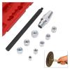 QINXINDASTORE 10pcs Universal Clutch Alignment Aligner Tool Set Clutch Hole Corrector Correction Tools with 8 collects Ranging 11~25mm Aluminu view 4