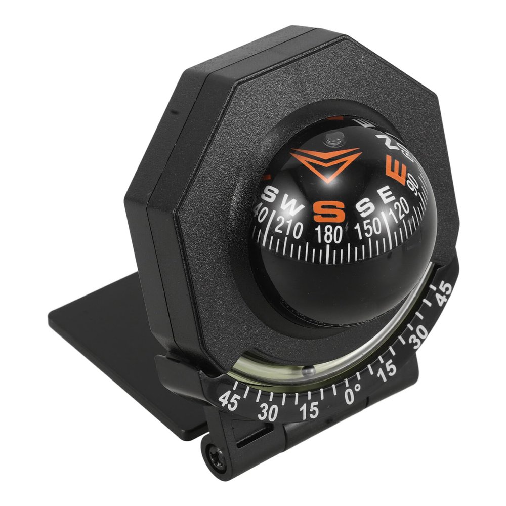 Ciieeo Luminous Folding Car Compass Ball with Dash Mount for Vehicle and Marine Use, High-Precision Dashboard Compass Suitable for Off-Road, Boat, and Hiking Navigation