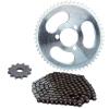 High Execution Motorbike Chain and Gear Set 55T Rear 12T Front 146 Associations Developed for Durability and Stability on Cart Trail Permanent Motorbike Chain view 3