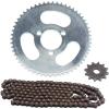 High Execution Motorbike Chain and Gear Set 55T Rear 12T Front 146 Associations Developed for Durability and Stability on Cart Trail Permanent Motorbike Chain view 4