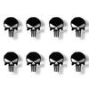 8-Pack Tactical Skull Mini Decals 1" Mini Premium Waterproof Vinyl Stickers for Laptops, Water Bottles, Phone Cases, Car Windows, RC Cars, EDC Gear and More! (Black) view 1