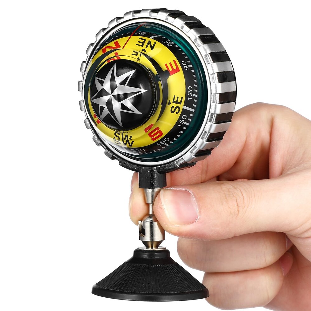 Marine Compass Ball, ABS Suction Cup Mount Direction Guide Tool