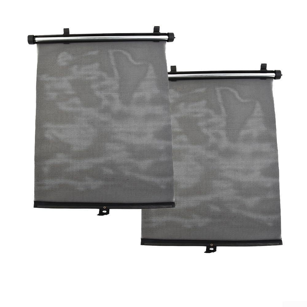 Car Side Sun Shade Shield Cover Roll Curtain Visor, Blocks Sun Glare and Heat, Easy Installation, Provides Privacy, Fits Most Cars