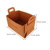 Zerodeko Car Trunk Storage Organizer Bag Large Felt Tote Automotive Trunk Organizer with Three Small Bear Decorations for Suv and Car Accessories view 2