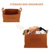 Zerodeko Car Trunk Storage Organizer Bag Large Felt Tote Automotive Trunk Organizer with Three Small Bear Decorations for Suv and Car Accessories view 3