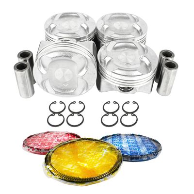 Evergreen SA-5494188145-0 Pistons with Rings Compatible With/For 08-11 Honda Accord 2.4L L4 DOHC 16v