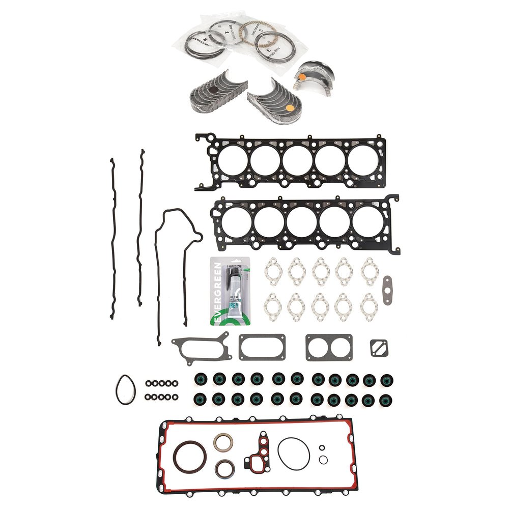 Evergreen SA-5494197857-7 Full Gasket Set Bearings Rings Compatible With/For 97-02 Ford Excursion F250 F350 E350 6.8L SOHC