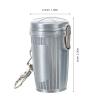 Garneck 2pcs Portable Metal Ashtrays with Lid Keychain Compact Outdoor Car Smokers Ash Holder Travel Mini Pocket Ash Organizer for Camping and Vehicle Use view 2