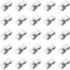 Zenymb 25-Pack Trailer Wire Clips, Heavy-Duty 304 Stainless Steel Frame Clamps for Boat, Utility, and Marine Trailer Wiring Management - Universal Fit, No-Drill Cable Organizer view 1