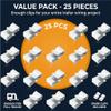 Zenymb 25-Pack Trailer Wire Clips, Heavy-Duty 304 Stainless Steel Frame Clamps for Boat, Utility, and Marine Trailer Wiring Management - Universal Fit, No-Drill Cable Organizer view 3
