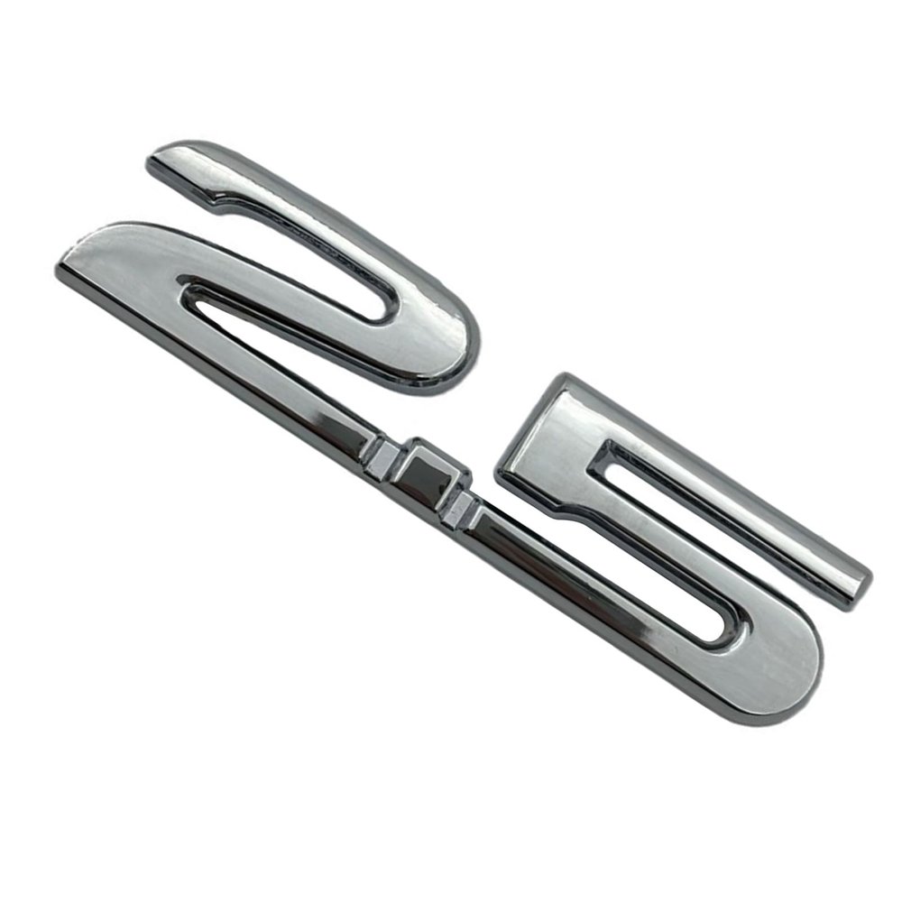 Automotive Accessory 3D ABS 2.0 2.5 Shaped Car Emblems Badge Decal Sticker Decorative Rear Trunk Badge Sticker Weatherproof