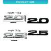 Automotive Accessory 3D ABS 2.0 2.5 Shaped Car Emblems Badge Decal Sticker Decorative Rear Trunk Badge Sticker Weatherproof view 3