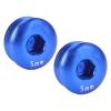 SPYMINNPOO Cycle Pedal Screw Cap, Aluminum Alloy Thread 5MM Pedal Screw Cover with Tight Lock Design, for Mountain Bike Road Bike Bicycle (Blue) view 1