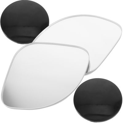 Vaguelly Adjustable Stick-on Blind Spot Mirrors 2pcs Set Convex Frameless Wide Angle Car and Motorcycle Rearview Accessories for Suv and Truck Safety