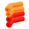 PLAFOPE 4pcs Motorcycle Shift Lever Covers Silicone Gear Shifter Protector Soft Rubber Sleeve for Off-Road Dirt Bikes with Yellow and Orange, Motorcycle Gear Shifter Accessories view 1