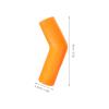 PLAFOPE 4pcs Motorcycle Shift Lever Covers Silicone Gear Shifter Protector Soft Rubber Sleeve for Off-Road Dirt Bikes with Yellow and Orange, Motorcycle Gear Shifter Accessories view 2