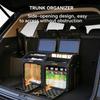RKXKJ Car Trunk Storage Organizer, 33/66L Large Capacity Foldable Cargo Box, with Side Access & Double Lids, Robust, Partition Storage, for SUV, Sedan, Truck, Camping & Road Trips view 2