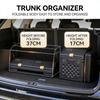 RKXKJ Car Trunk Storage Organizer, 33/66L Large Capacity Foldable Cargo Box, with Side Access & Double Lids, Robust, Partition Storage, for SUV, Sedan, Truck, Camping & Road Trips view 4