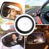 Didiseaon Car Side Mirror Blind Rotatable round Rearview Mirror with Diamond Decoration Enhanced Safety Parking Assistance Black view 4