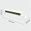 AKLOSIPY Multifunction Car Temporary Parking Number Plate with Luminous Stickers and Mobile Phone Bracket - Fluorescent Green Design (White) view 1