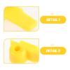 LALADEFIEE 2 Pairs Tire Machine Demount Head Cover - Anti-Scratch Tire Changer Tool Head Cover Prevent Wear - Professional Essential Shop Accessory for Motorcycle Car Yellow view 3