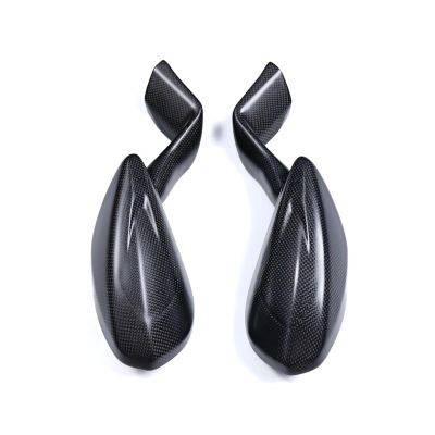 For Ducati Panigale V4 V4S 2025 Carbon Fiber Rearview Mirrors Cover(Plain Light)