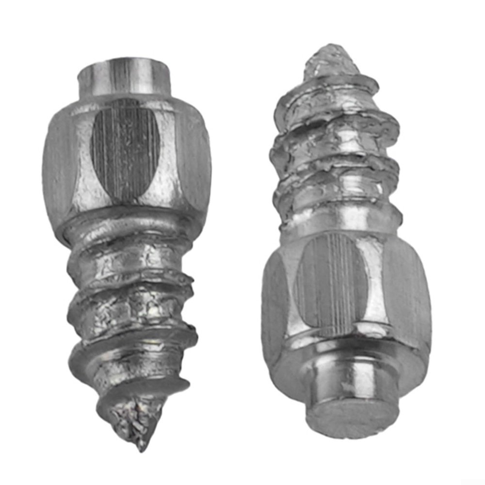 Deskbloom 100Pcs 9Mm Steel Screw-in Snow Tire Studs For Car, Truck, Motorcycle, ATV, Anti-Slip Ice Spikes For Winter Driving And Off-Road Use