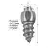 Deskbloom 100Pcs 9Mm Steel Screw-in Snow Tire Studs For Car, Truck, Motorcycle, ATV, Anti-Slip Ice Spikes For Winter Driving And Off-Road Use view 3