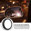 Ipetboom Diamond-encrusted 360 Rotatable Car Rearview Mirror with Plastic Blind Spot Mirror Adjustable Auxiliary Side View for Enhanced Driving Safety Black Small view 3