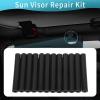 Oreilet 12Pcs Sun Visor Repair Tube, Quality Rubber Tape Kit Set for Secure Protection, with Easy Installation, Fit for JK JKU 2007 2017 Driver Passenger Side view 3