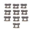 Motorcycle Chain Link Connector, Long Lasting Manganese Steel Drive Chain Link for 10PCS 420 Replacement, for Riders Mechanics DIY Enthusiasts Off Road Maintenance view 2